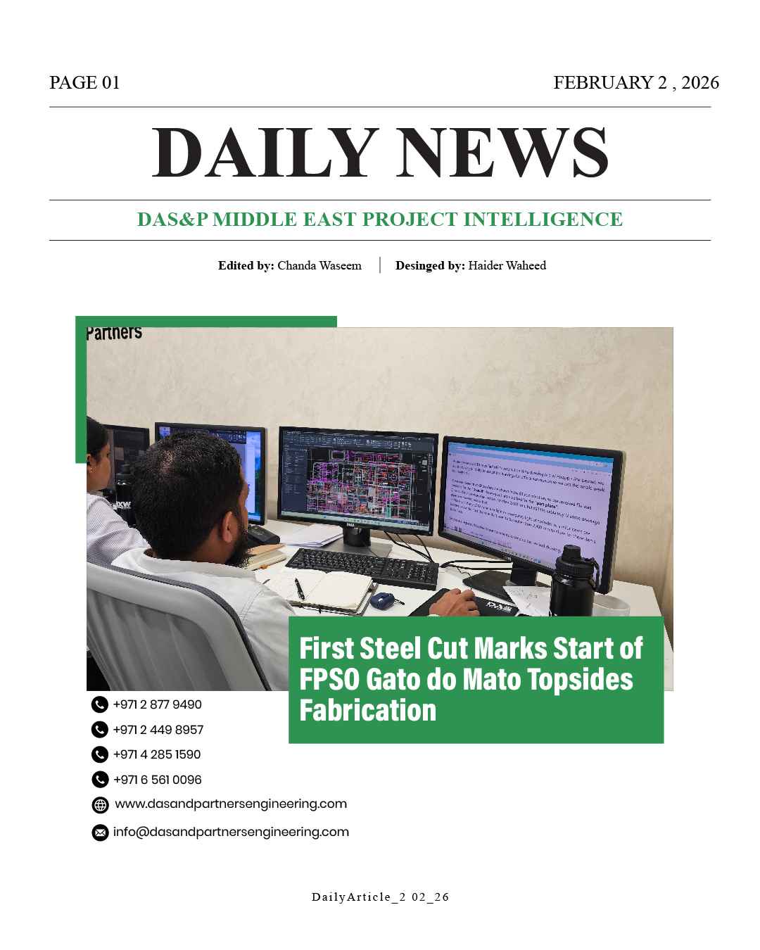 DAS Daily News February 2