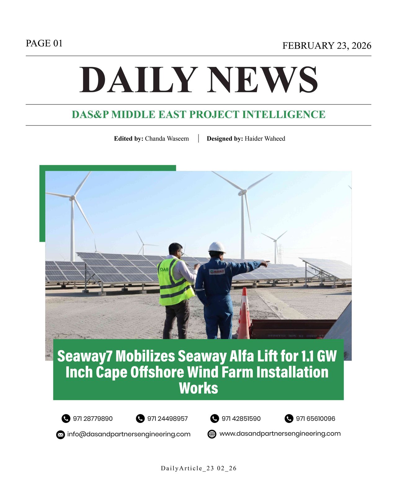 DAS Daily News February 23
