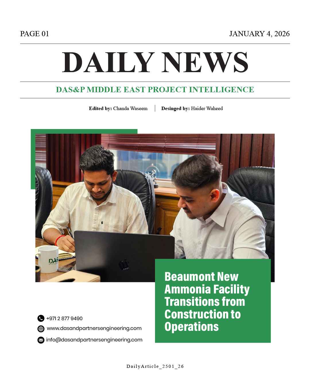 DAS Daily News January 4