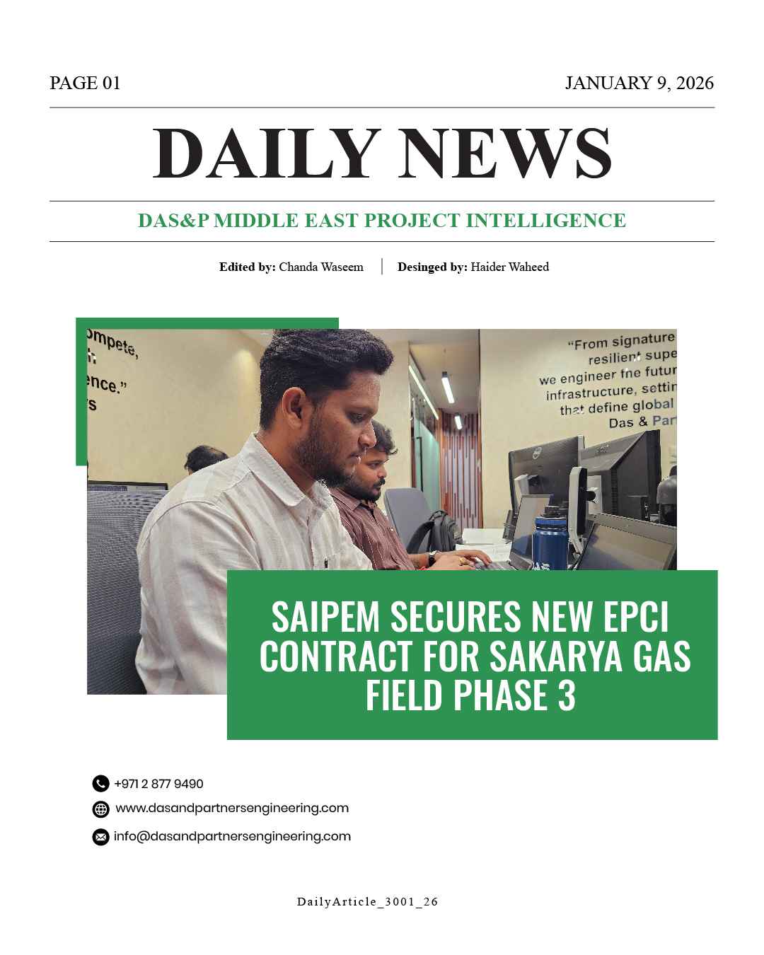 DAS Daily News January 9