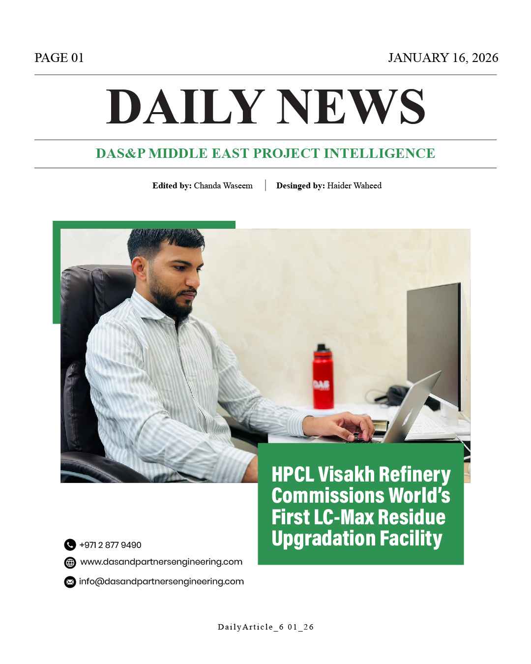 DAS Daily News January 16