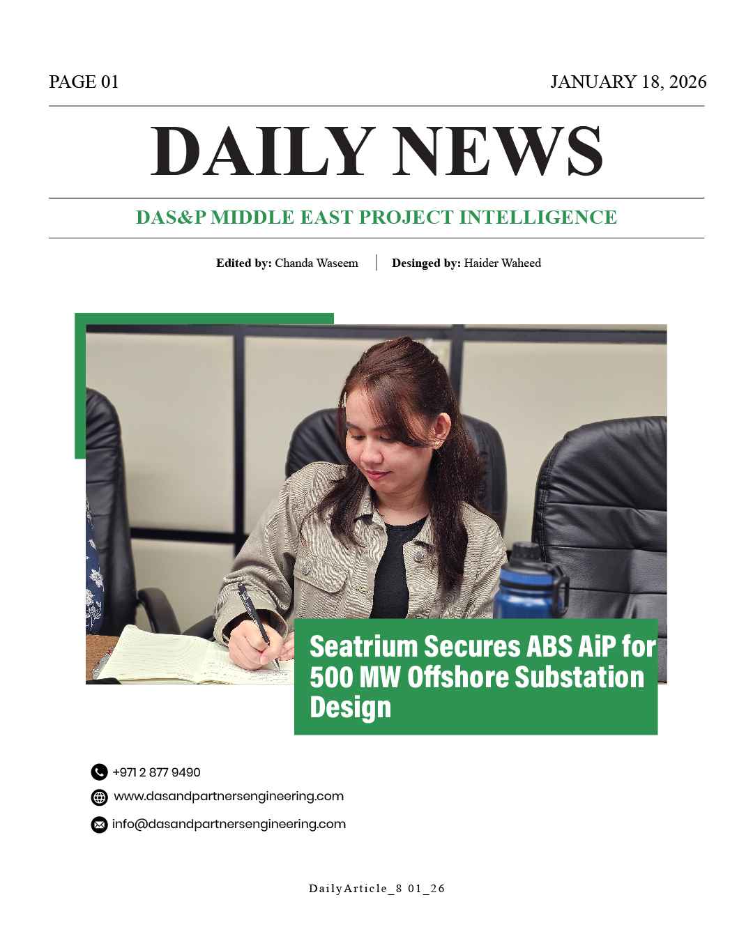 DAS Daily News January 18