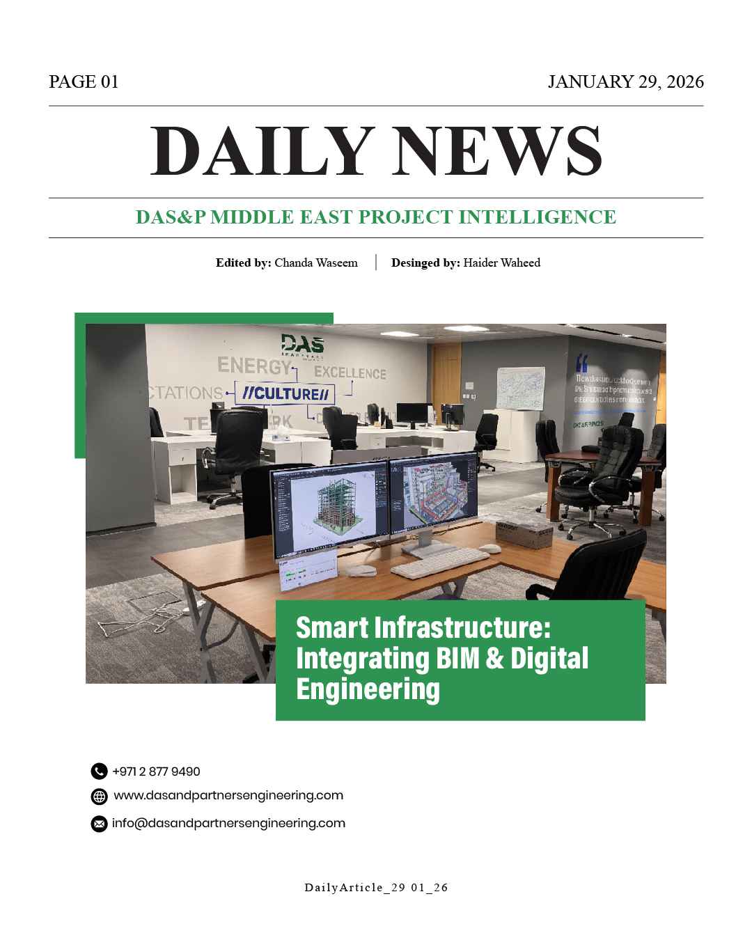 DAS Daily News January 29