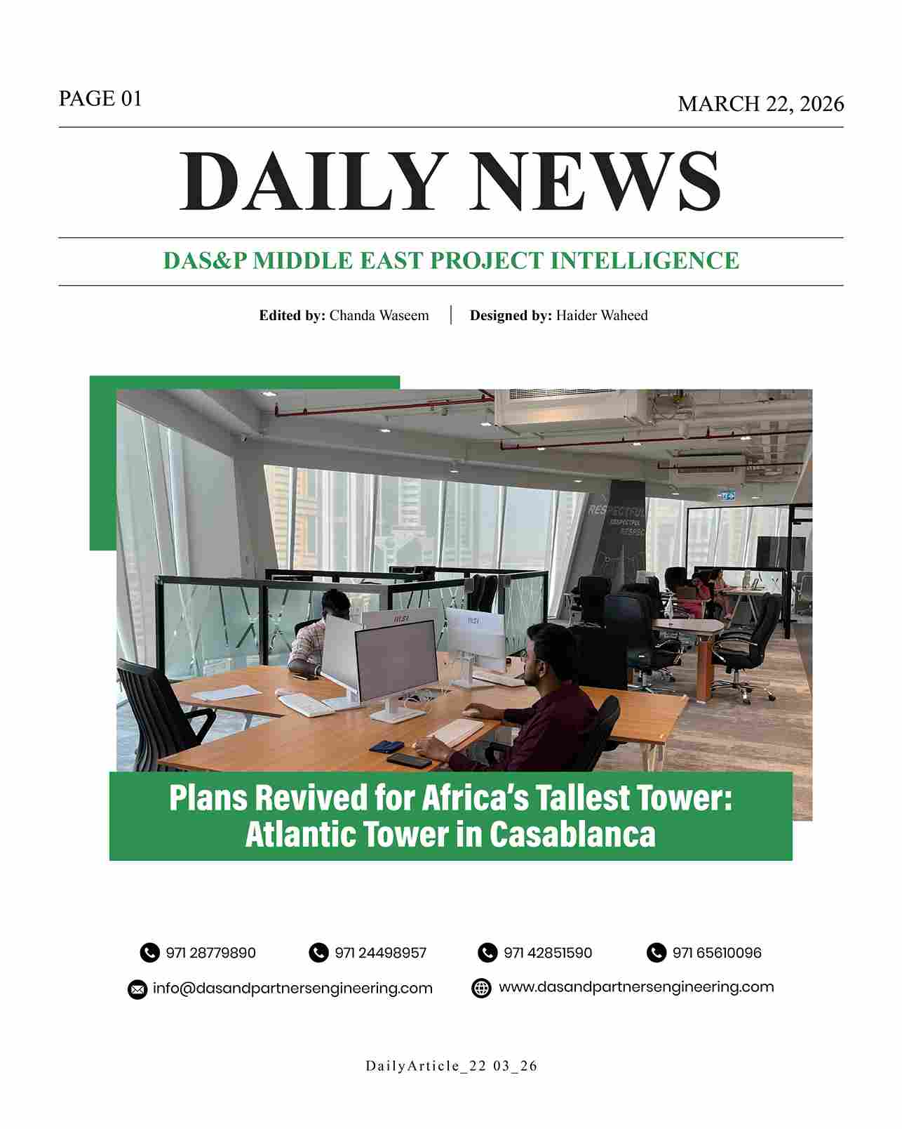 DAS Daily News March 22