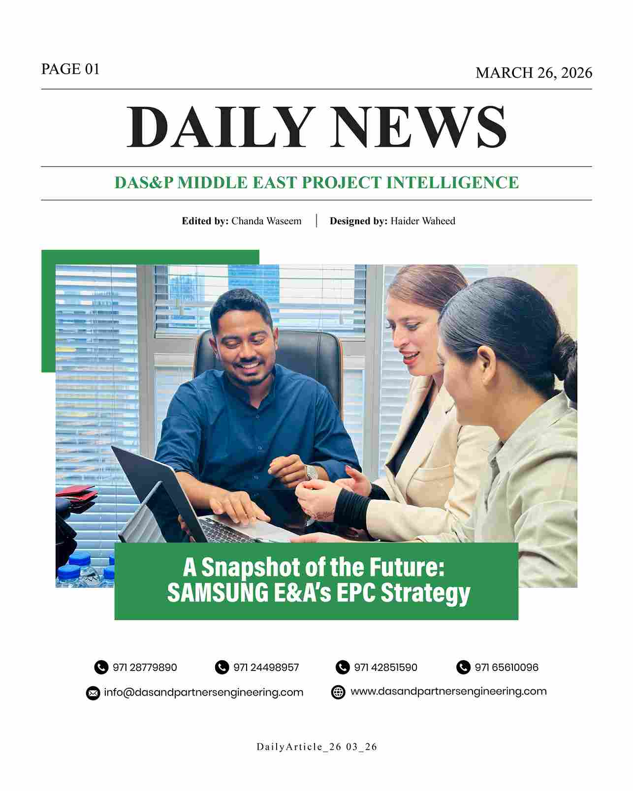 DAS Daily News March 26