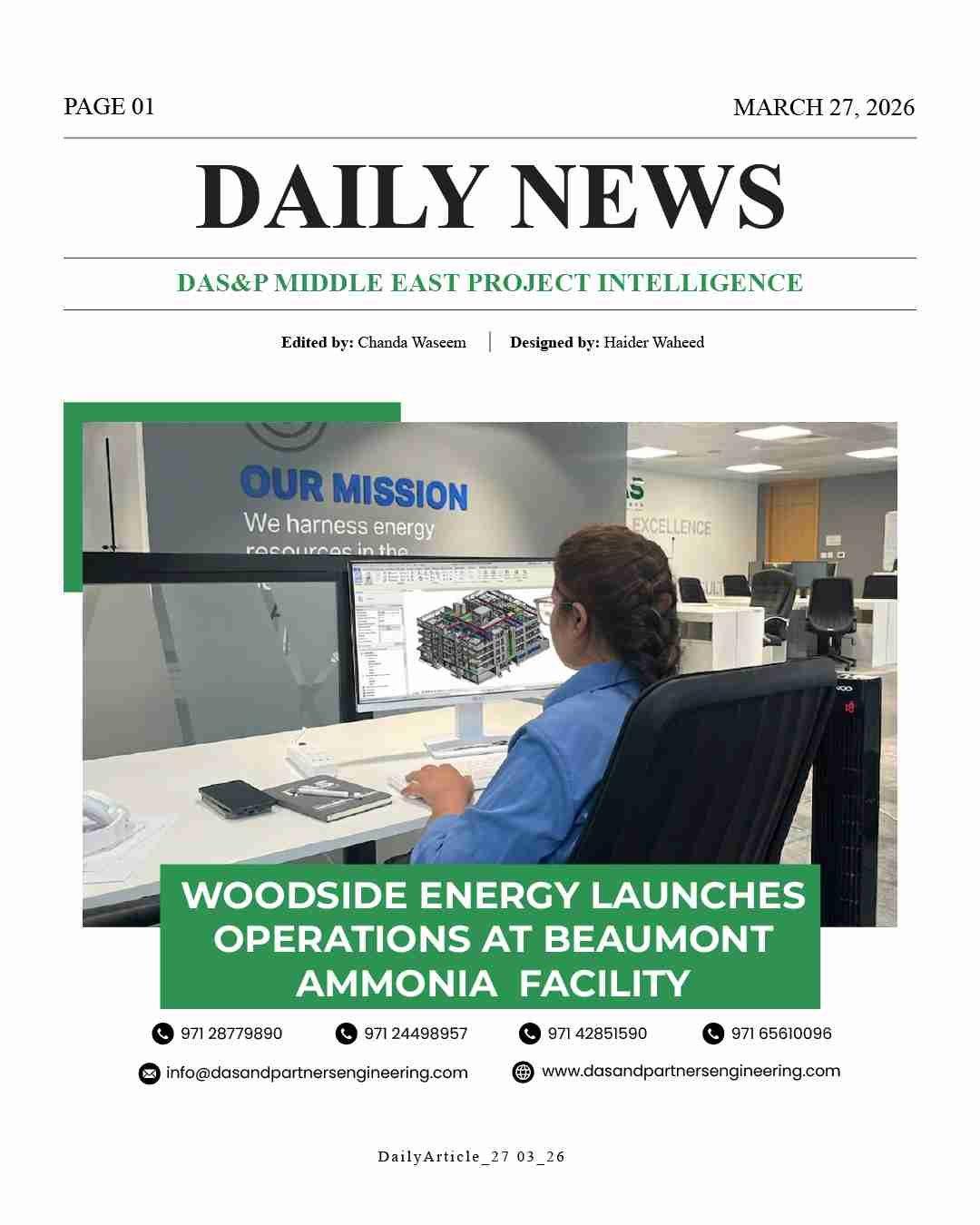 DAS Daily News March 27